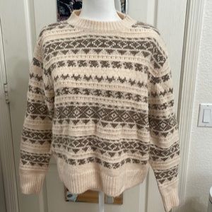 Talulah Sweater - Cream & Tan
